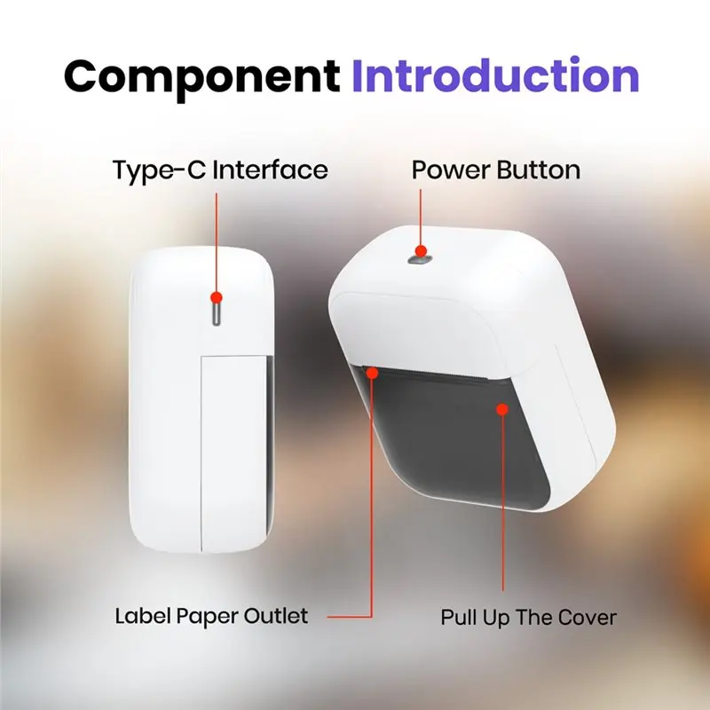 AA20-Portable Thermal Printer Wireless Tattoo Printer