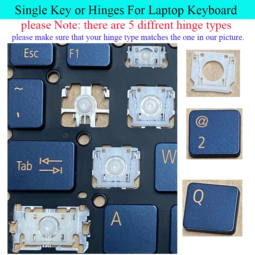 

Крышка клавиш для Acer Swift 5 SF514-54-553-552 SF514-54G SF514-54T SF514-53T N17W3 N20C12, колпачок для клавиатуры ноутбука, петли, ножничный зажим