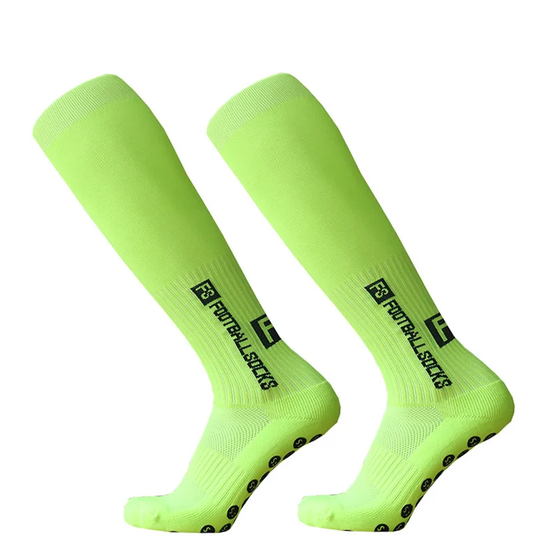 New Long FS soccer Socks Men Women Sports Round Silicone Non-Slip Grip Football Socks