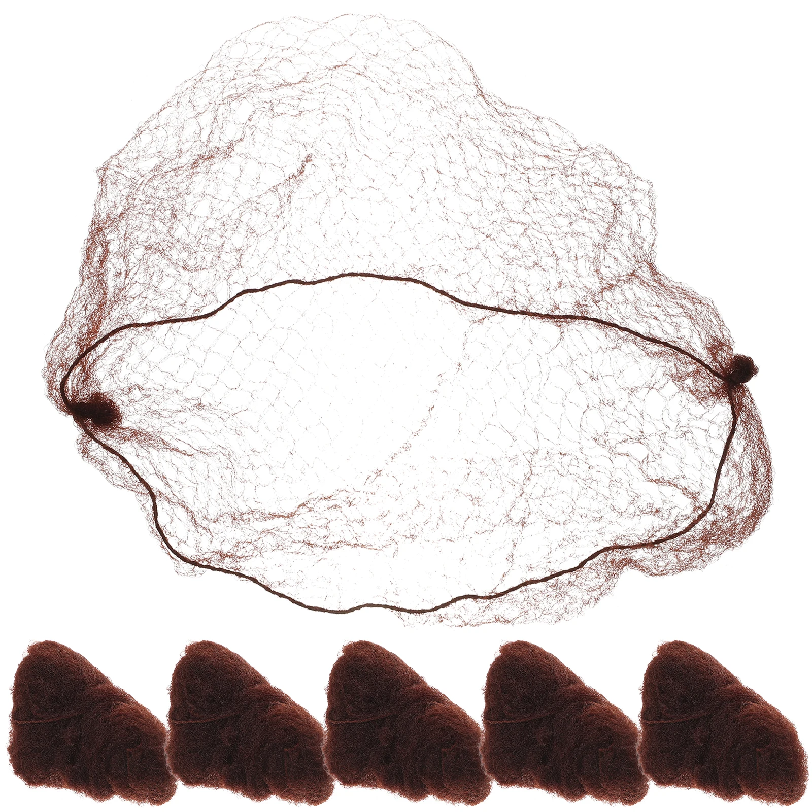 

Hair Nets Brown Food Industry Invisible Hairnet Mesh Elastic Edge Secure Hair Bride Hairstyle Hospital Lab Restaurant