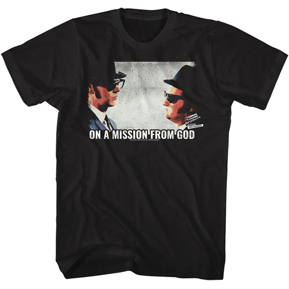 The Blues Brothers Movie Elwood Jake On A Mission From God Men's T Shirt