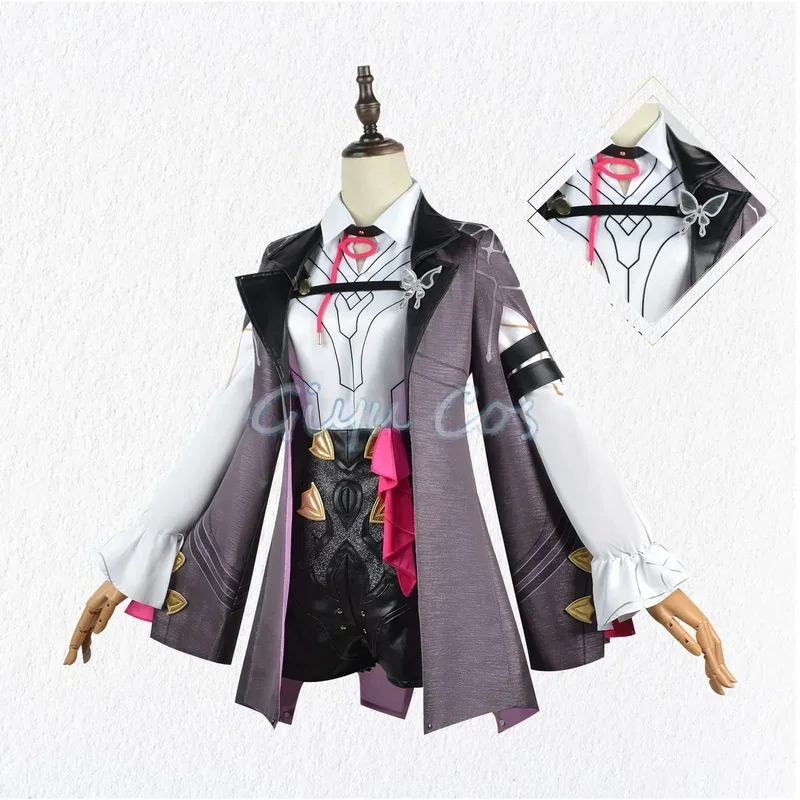 Disfraz de Honkai Star Rail Kafka, uniforme de Carnaval para adultos, disfraces de fiesta de Halloween de Anime, juego de mascarada para mujeres #   1 #   W.