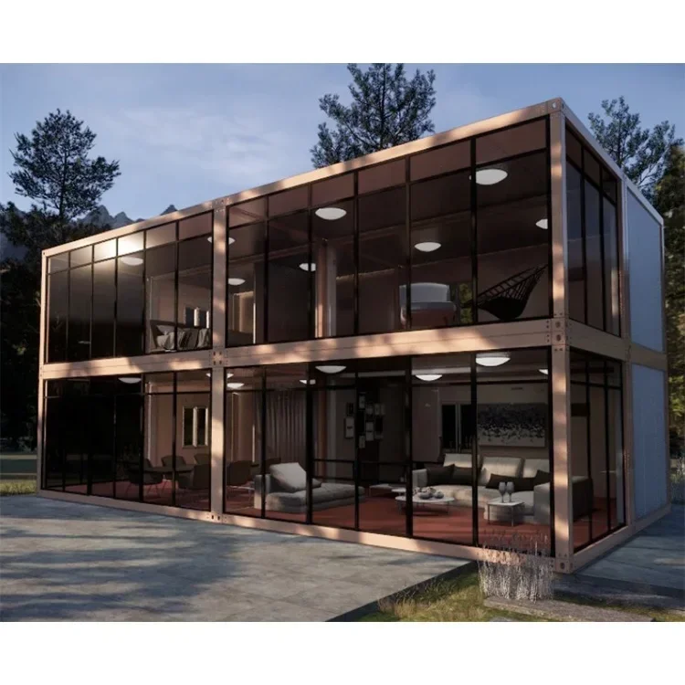 Factory Contemporary Modern Metal Structural Prefab Houses 3 Bedrooms Luxury Modern Cabin Portable House Modular House