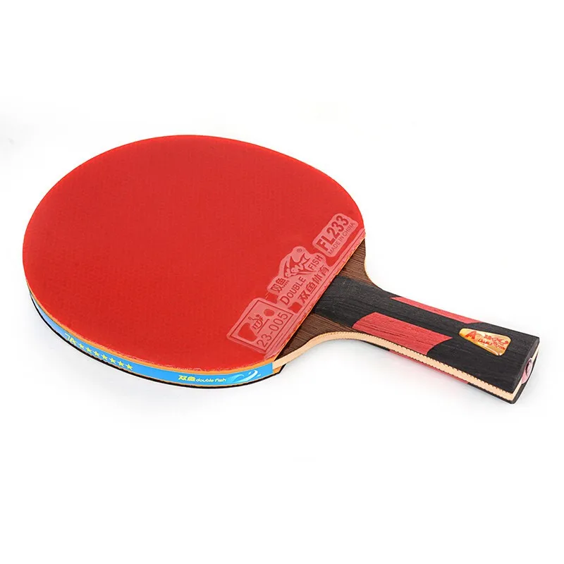 Raqueta de tenis de mesa doble Fish, raqueta de tenis de mesa con goma original, 6/7/8 estrellas, 8A, 7A, 6A, granos ofensivos