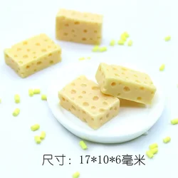 5 Pcs Mini Cheese Miniature Dollhouse Breakfast Pretend Play Kitchen Small Doll Food Toy Accessories Ornaments