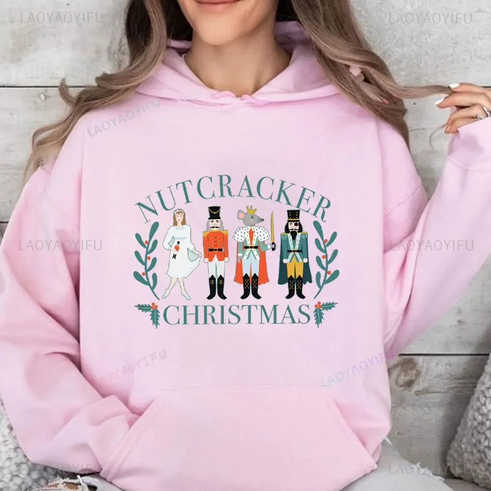 Nutcracker Hoodie Nutcracker Ballet Christmas Sweatshirt Ballet Core Santa Nutcracker Pullover Ballerina Group Sweatshirt Gift