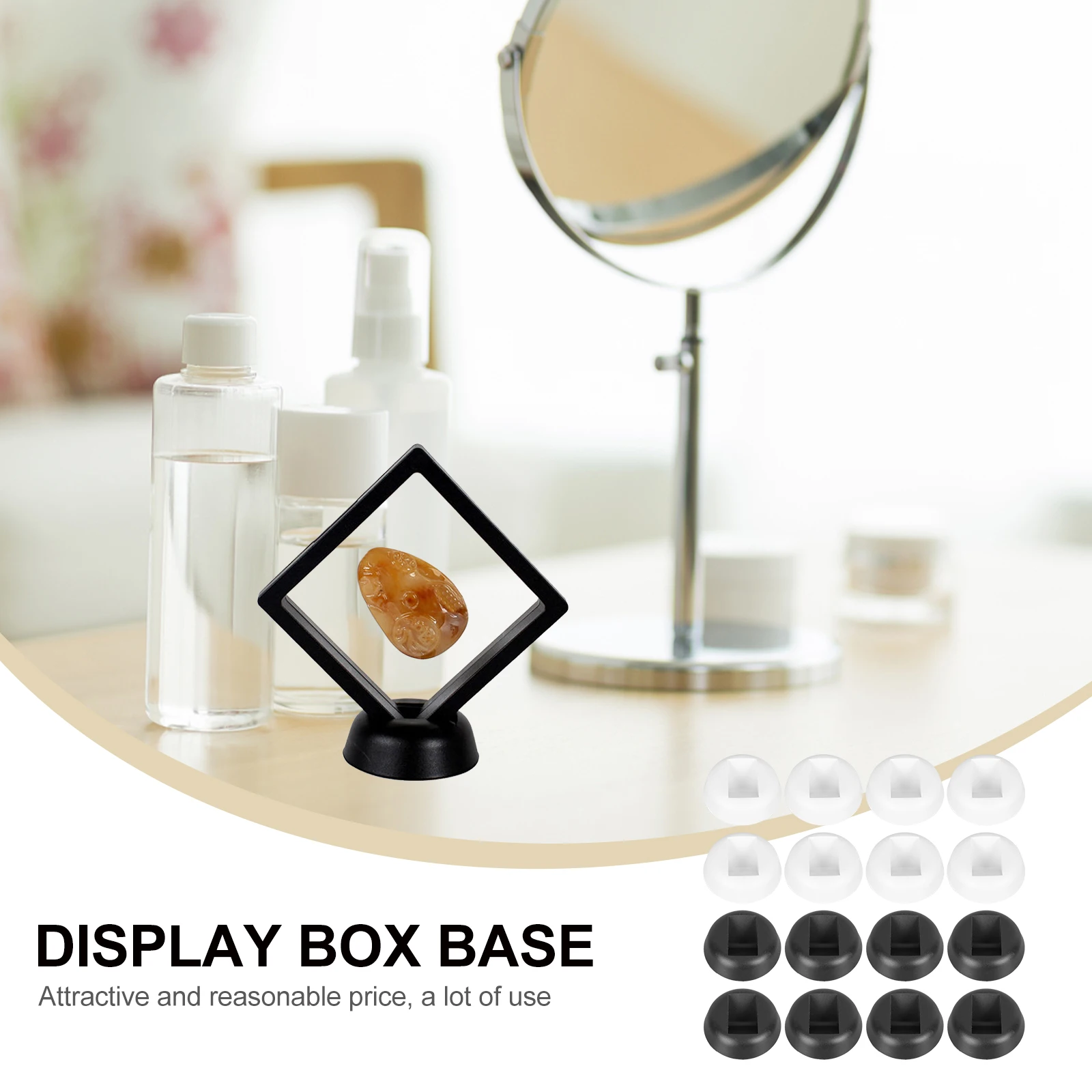 

24Pcs Durable Jewelry Display Holder Floating Rack Base Practical Stand for Necklaces Jewelry Case Display Necklaces Rack Base
