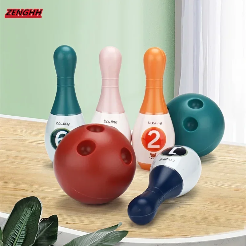 Christmas Children's Bowling Toys Indoor Sports Ball Set Outdoor Boys and Girls Toys Parent Child Interactive Game Gift