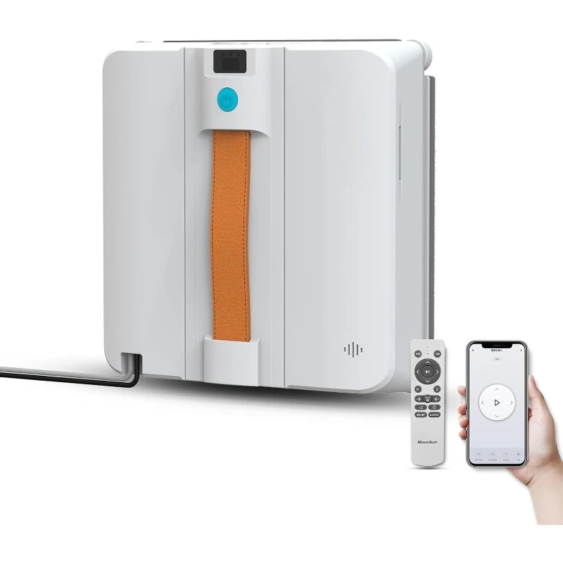 

Робот-очиститель окон W120-DP, робот-очиститель окон с 4 насадками для распыления воды, мощность всасывания 200 Па