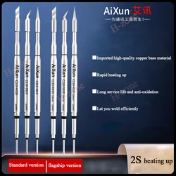 JC AIXUN T3b T420D C115 I010 K030 S020 팁 키트 무연 샤프 벤트 나이프 JBC Nano T115 핸들 스테이션 용 납땜 팁