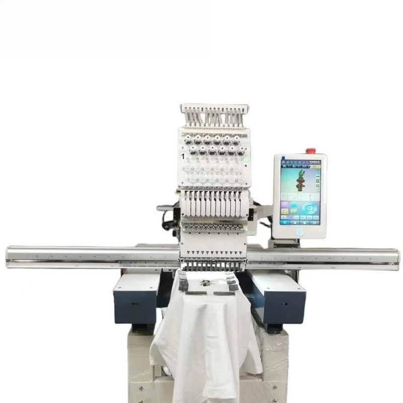 Automatic computerized embroidery machine 12-needle flat embroidery hat embroidery ready-to-wear