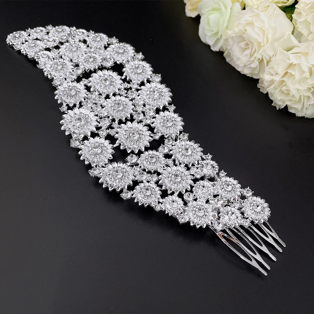 

Rhinestone Hair Comb Bridal Bride Wedding Styling Accessory Combs for Hairpiece Brides