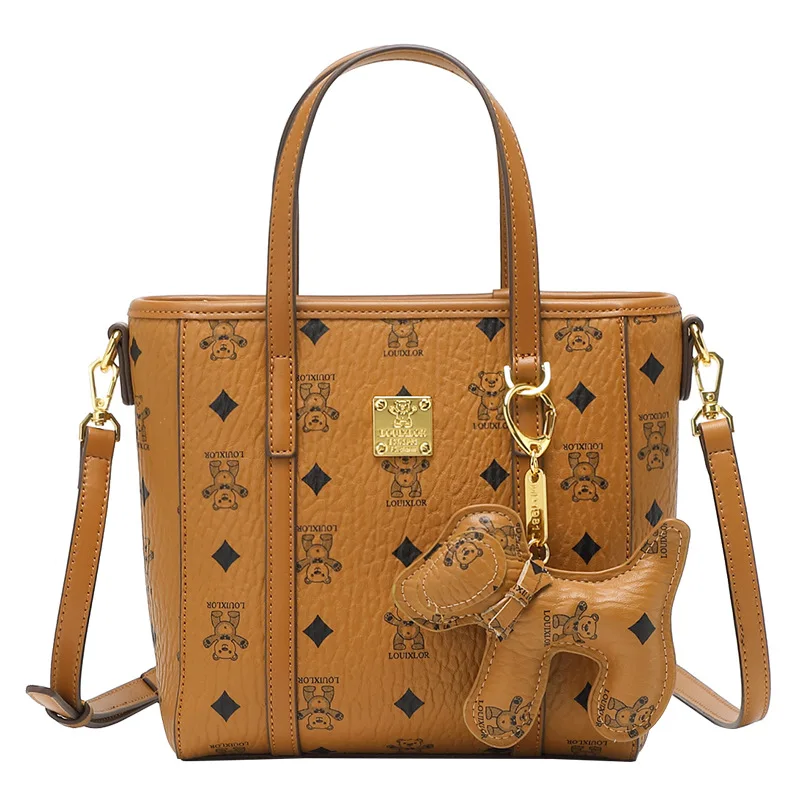 

Classic Elegant Diaper Bag Minimalist Vintage Leather Satchels Ladies Fashionable Handbag Trendy Business Large Capacity