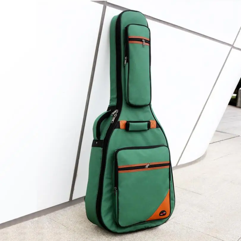 Acousic Guitar Gig Bag 42inch Guitar Bag Green Guitar Case Double Shoulder Guitar Bag Brown Color Black Guitar Box 42inch Cover