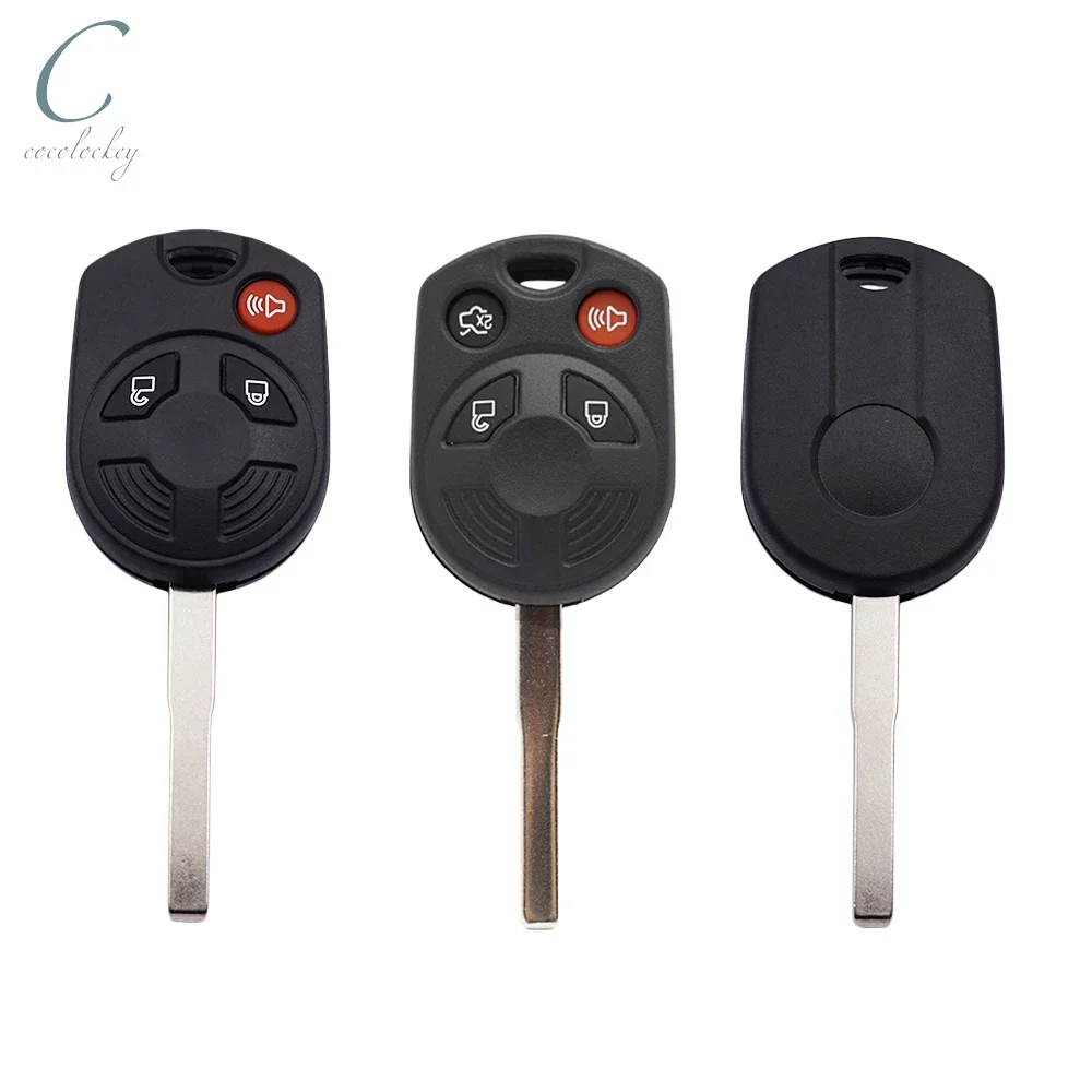 Cocolockey Remote Head Key Shell Fob for Ford Escape Transit Connect Focus 2014-2019 4Button Blank Car Key HU101 Security Blade