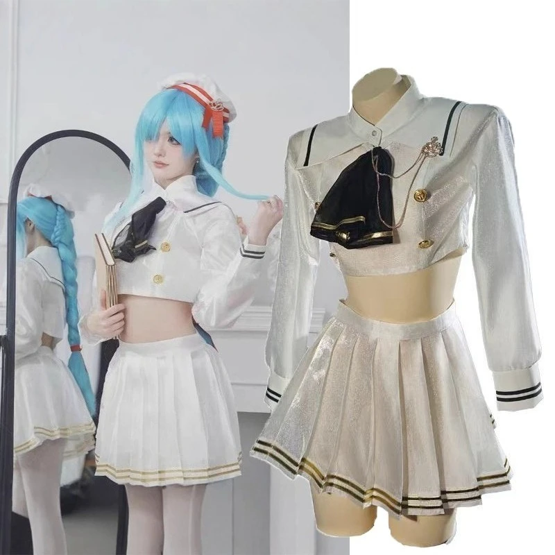 

IN STOCK S-3XL Azur Lane Janus Cosplay Anime Blue Archives Cosplay Sexy Jk Sailor Outfit for Women Girl