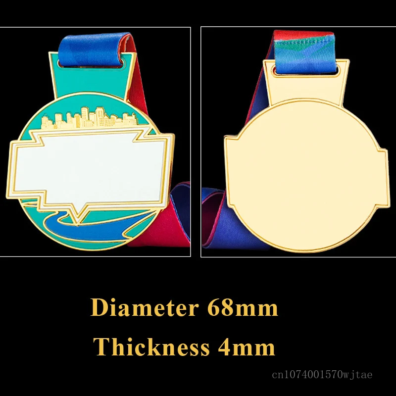 

Creative Customized Marathon Commemorative Neck Hanging Team Souvenir School Activity Honor Plate Team Rewards, Home Decor Medal