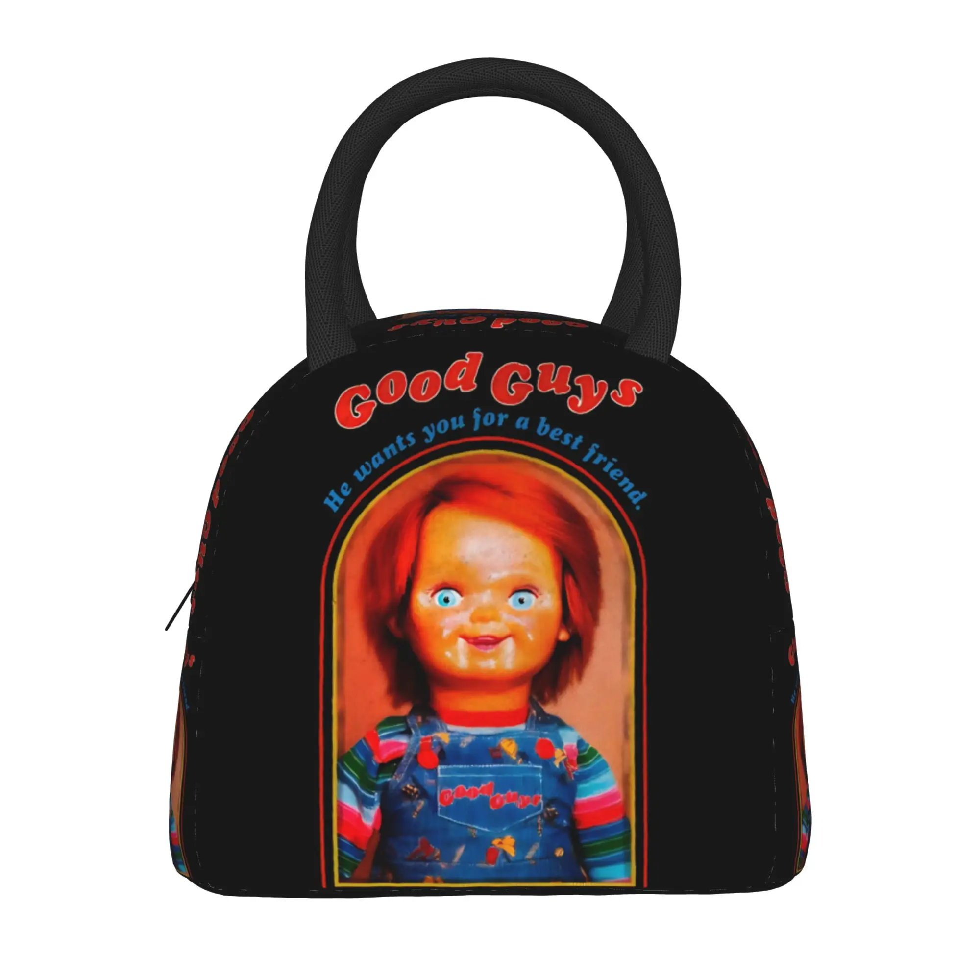 

Сумка для обеда Good Guys Child Doll Chucky Cowboy, винтажный ланч-бокс для взрослых, школьная портативная сумка-холодильник, термосумка, сумки-тоут