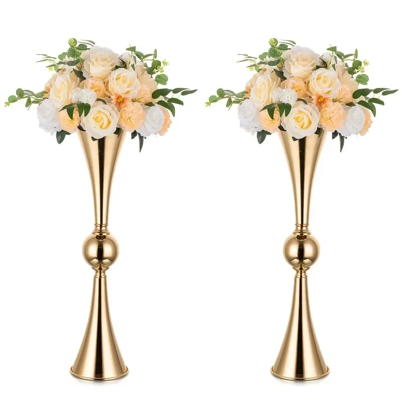 tube flower arrangement, vase creativity, flower ware wedding ceremony, decorative iron art road guide, flower stand horn