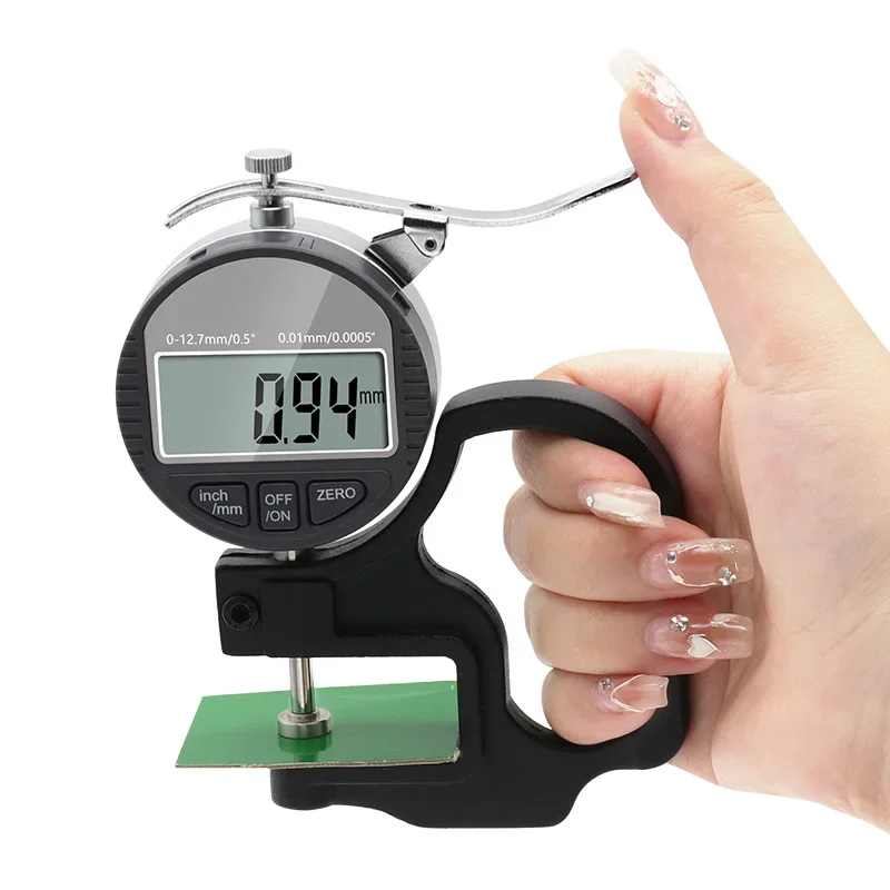 

Электронный толщиномер 10 мм, цифровой микрометр, измеритель толщины Micrometro, тестер толщины с выходом данных RS232, 0,001 мм