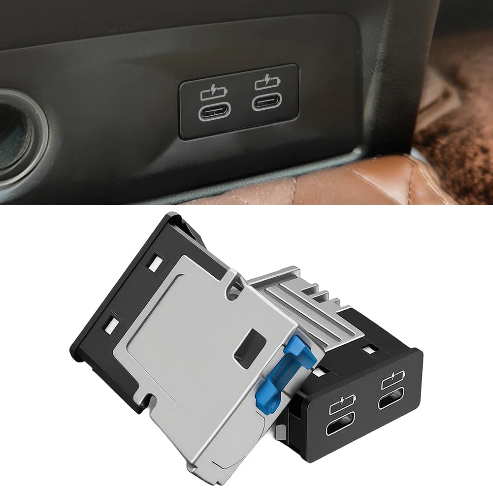 Car Dual Port Socket 841087119For 38 for BMW For 3 Series For G20 For G21 2019 2020 2021 Compatible Vehicle Charging Adapter
