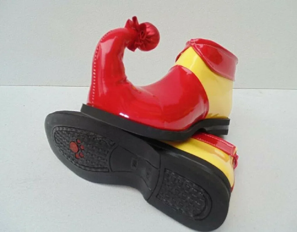 Funny Cosplay Anime PU Clown Red /Yellow Shoes Party Stage Props