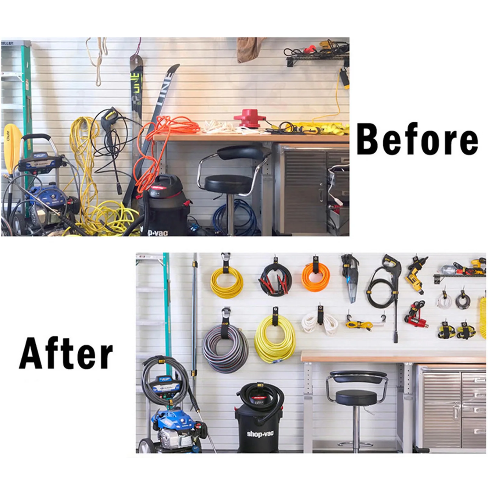 Extension Cord Holder For Garage Organization Cord Storage Work Van Cord Hooks Extension Cord Organizer Shed Heavy-duty Storage