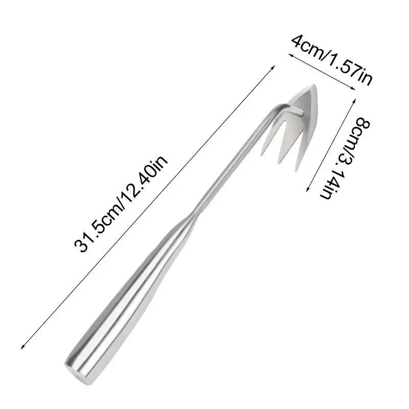 أداة إزالة الأعشاب الضارة ، أداة سحب الأعشاب الضارة الفولاذية ، أداة الحديقة ، أسنان ، مزيل الأعشاب الضارة ثنائي الغرض