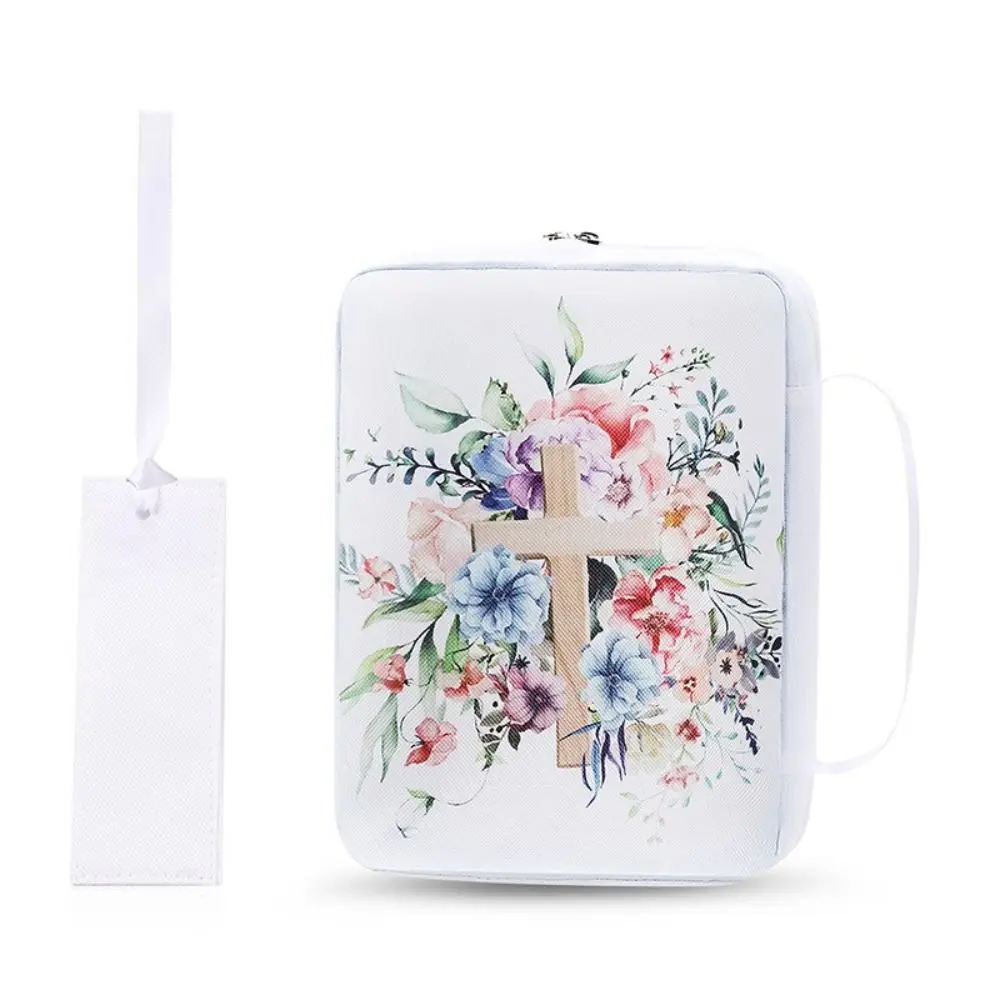 New Portable Bible Cover Stylish Zipper Bible Carrying Case Multi-functional Storage Bag Outdoor