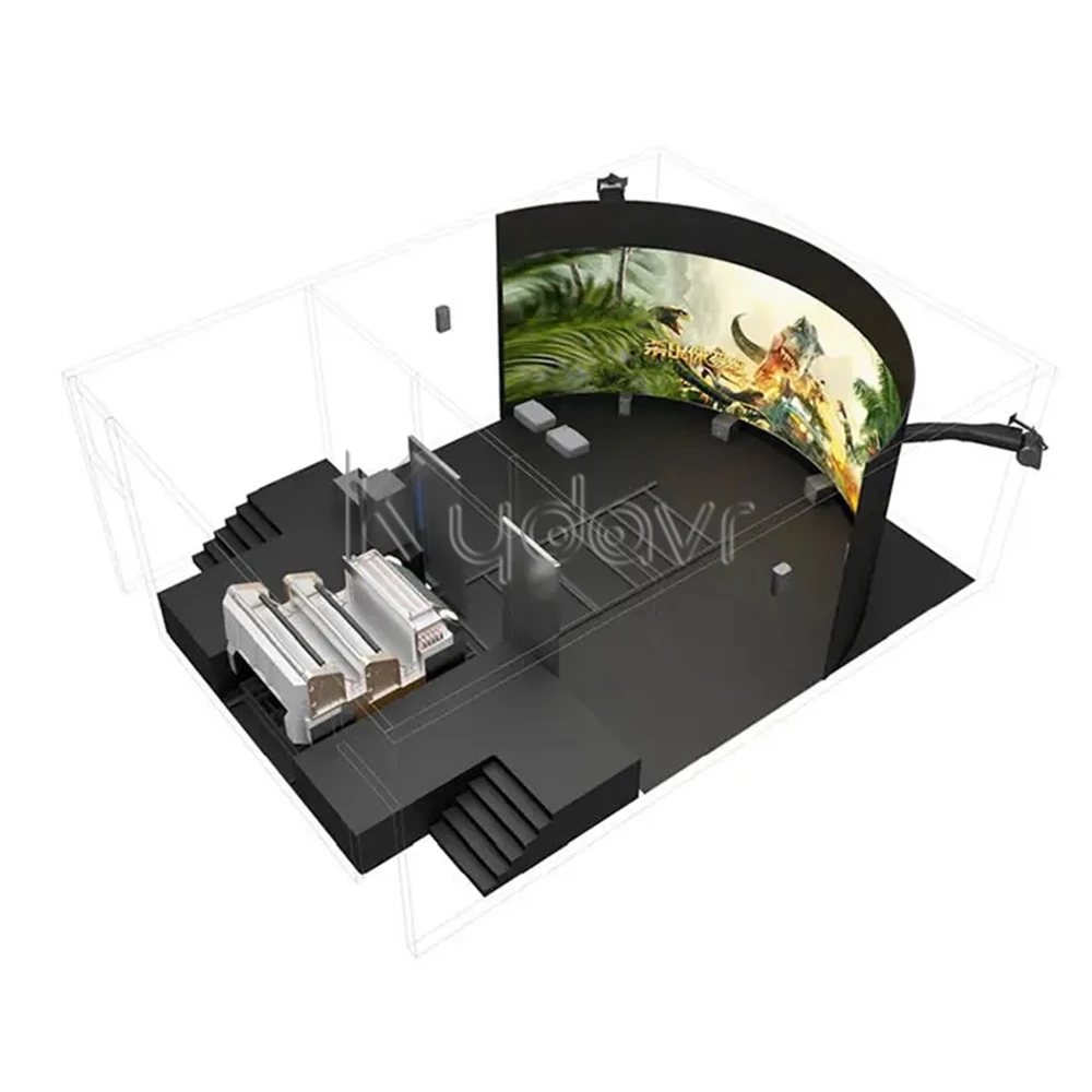Immersive 5d 7d 9d Thrill Cinema Cabina Camión Juegos de películas móviles Simulador Silla Equipo Aluminio Sim Cabina de carreras con asiento