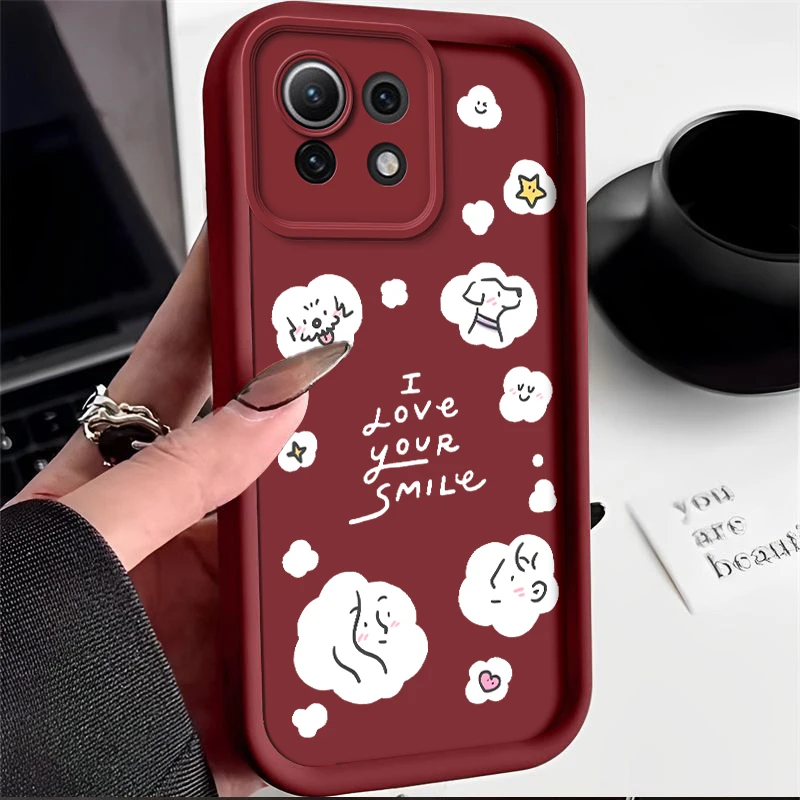 for Xiaomi 11 RedmiNOTE K50 PRO Ultra LITE GT POCO 5G 12T 11T soft Lovely shockproof cute girl phone case Casing