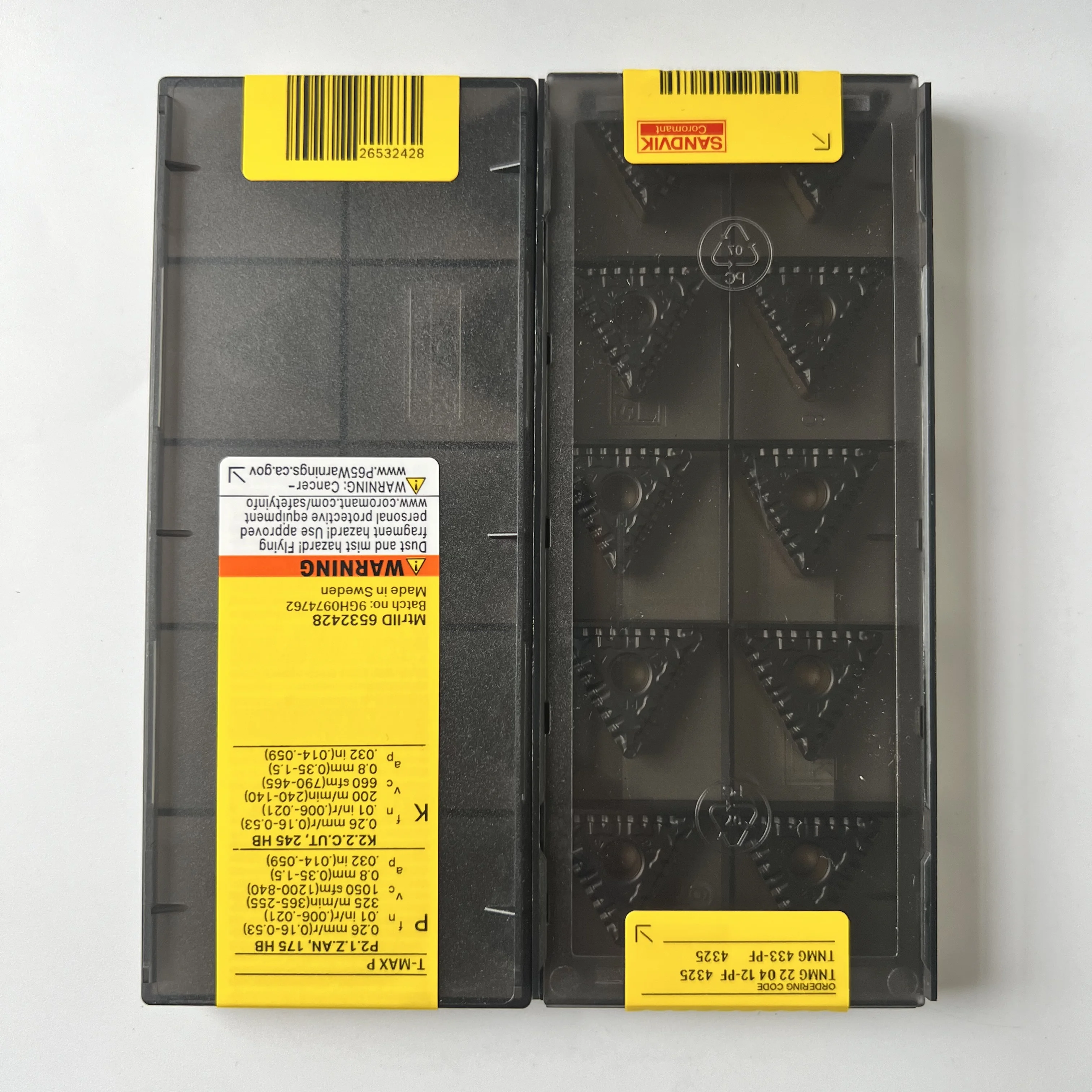 

Carbide inserts for lathe TNMG220412-PF 4325