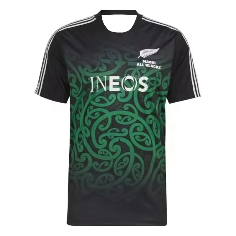 

Мужская новая Зеландия, спортивная футболка для регби, домашняя футболка Maori, тренировочный костюм, свободная быстросохнущая футболка с круглым вырезом, топ для фитнеса на открытом воздухе