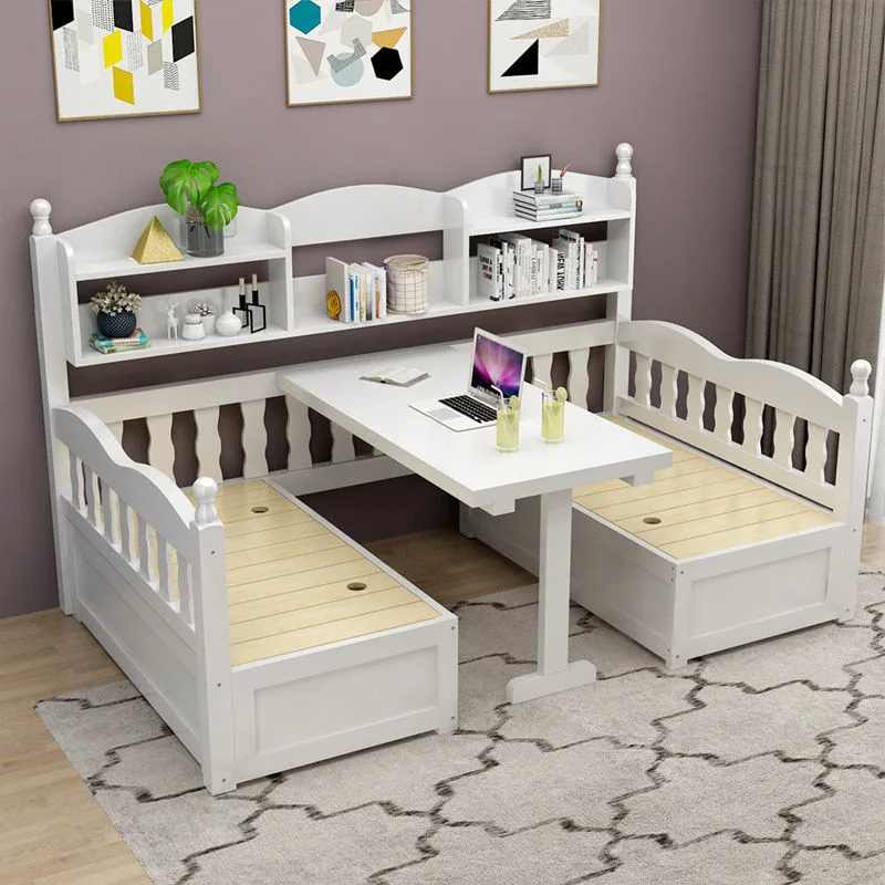 

Sofa bed Solid wood foldable living room Multifunctional dual-purpose small apartment 1.2 double children's bed