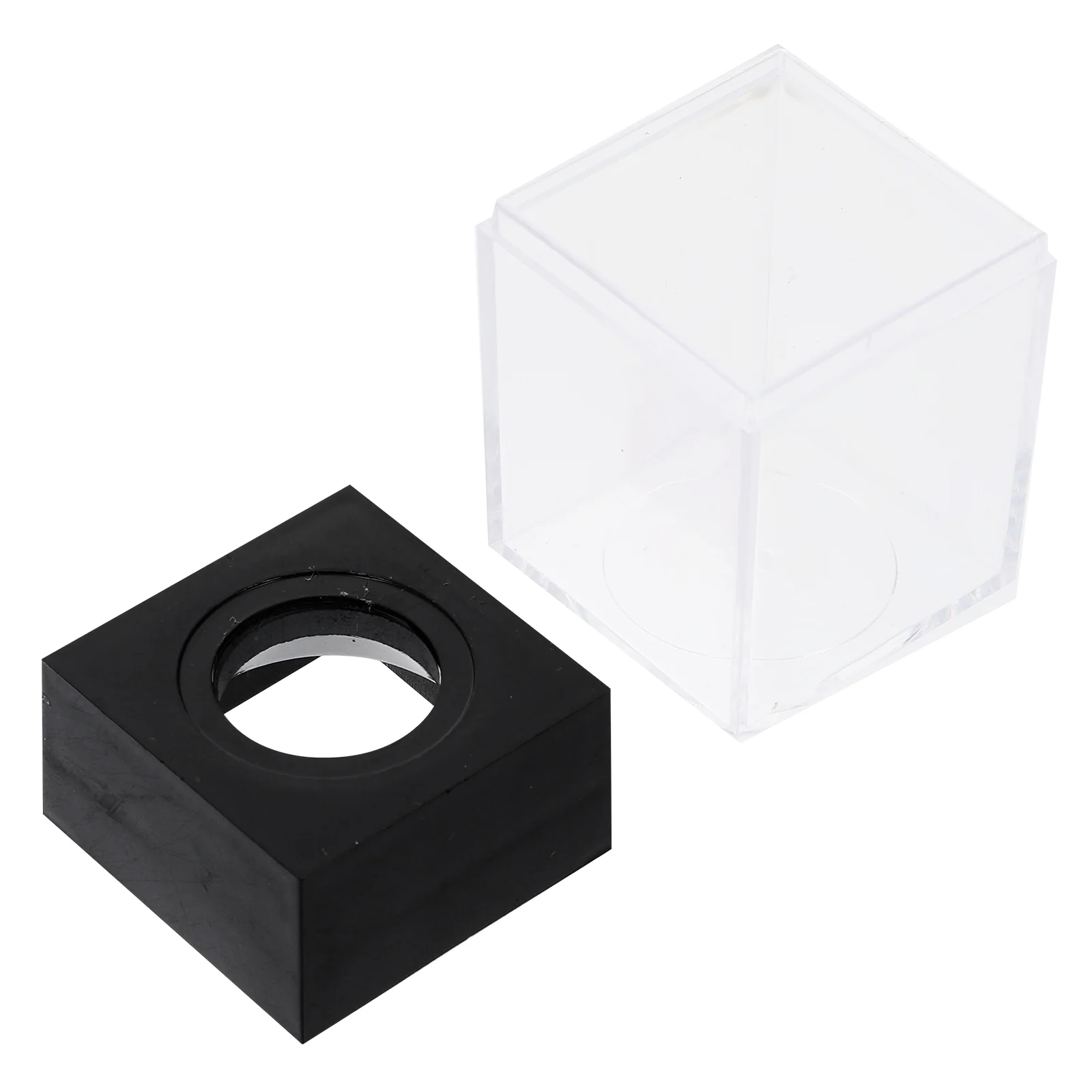 2 Pcs Staples Paper Clip Storage Bucket Organizers Box Holders Paperclip Boxes Containers Desk White Dispensers