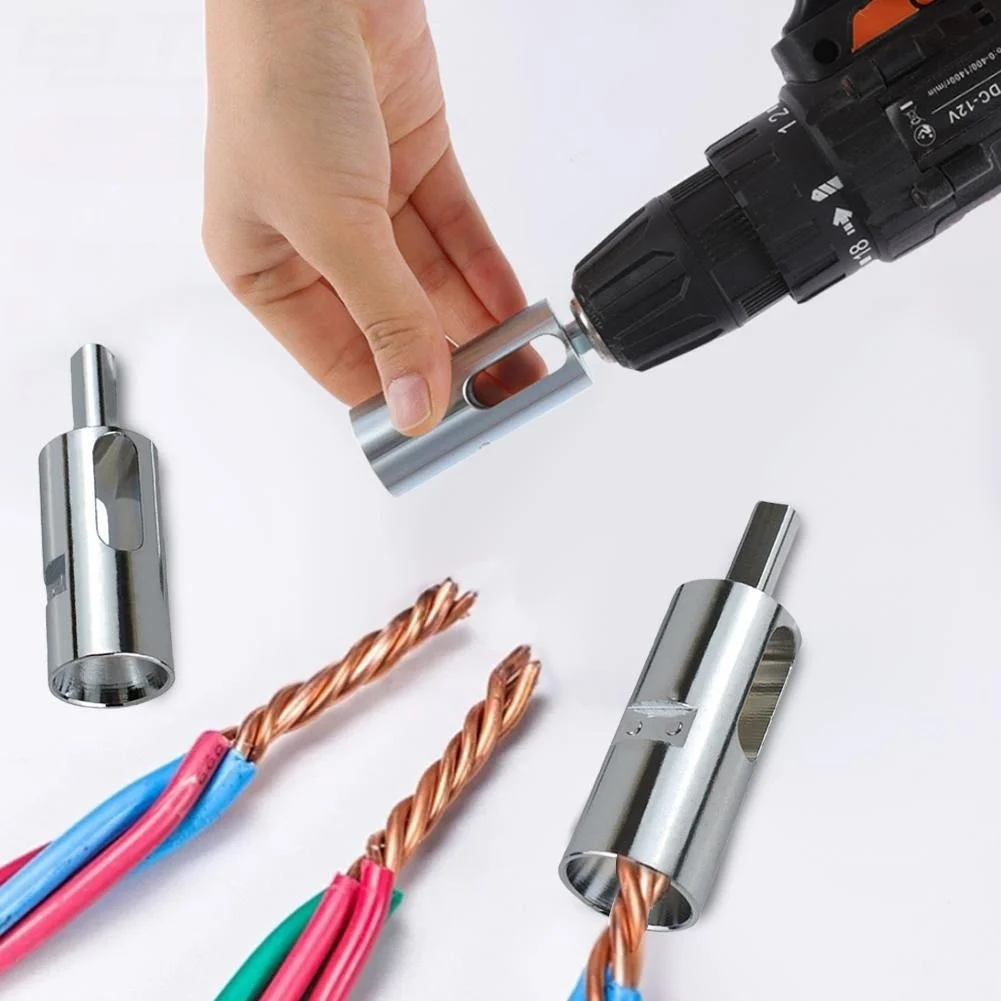 Steel Wire Twist Tool For Fence Installation 9mm Hex Shank Drill Adapter Quick Wire Bundling Gear Versatile Application