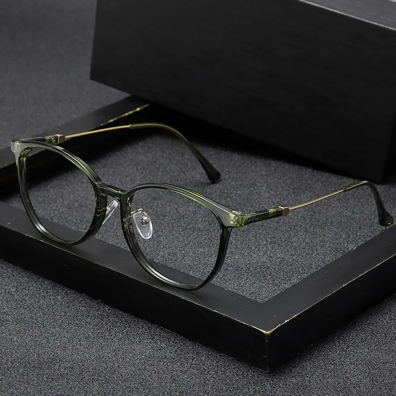 

Japan Retro Style Simple Fashion Round TR Eyeglass Frame Men Women Anti Blue Ray Optical Prescription Customized Reading Glasses