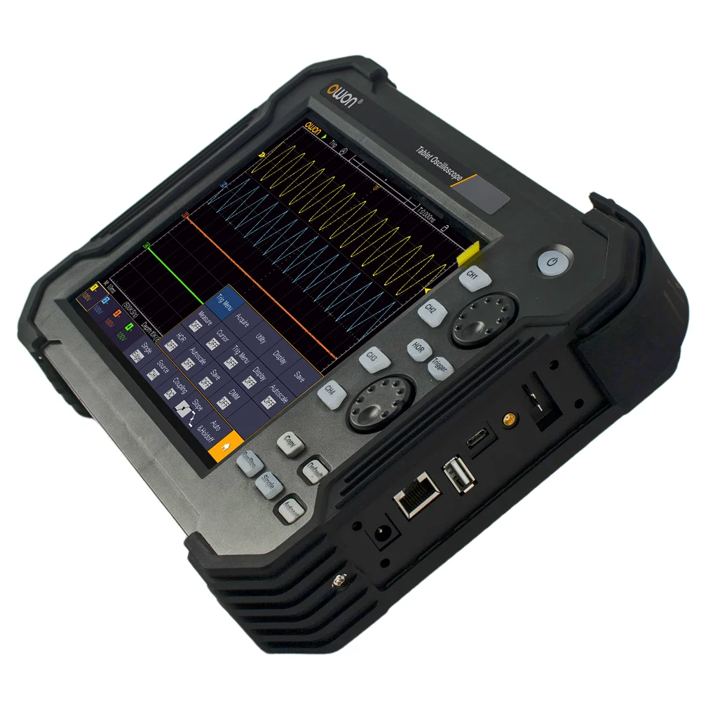 Tablette oscilloscope numérique Owon TAO3074/3104, 8 pouces LCD 800x600 8 Bits 4CH 100MHz bande passante 1GS/s