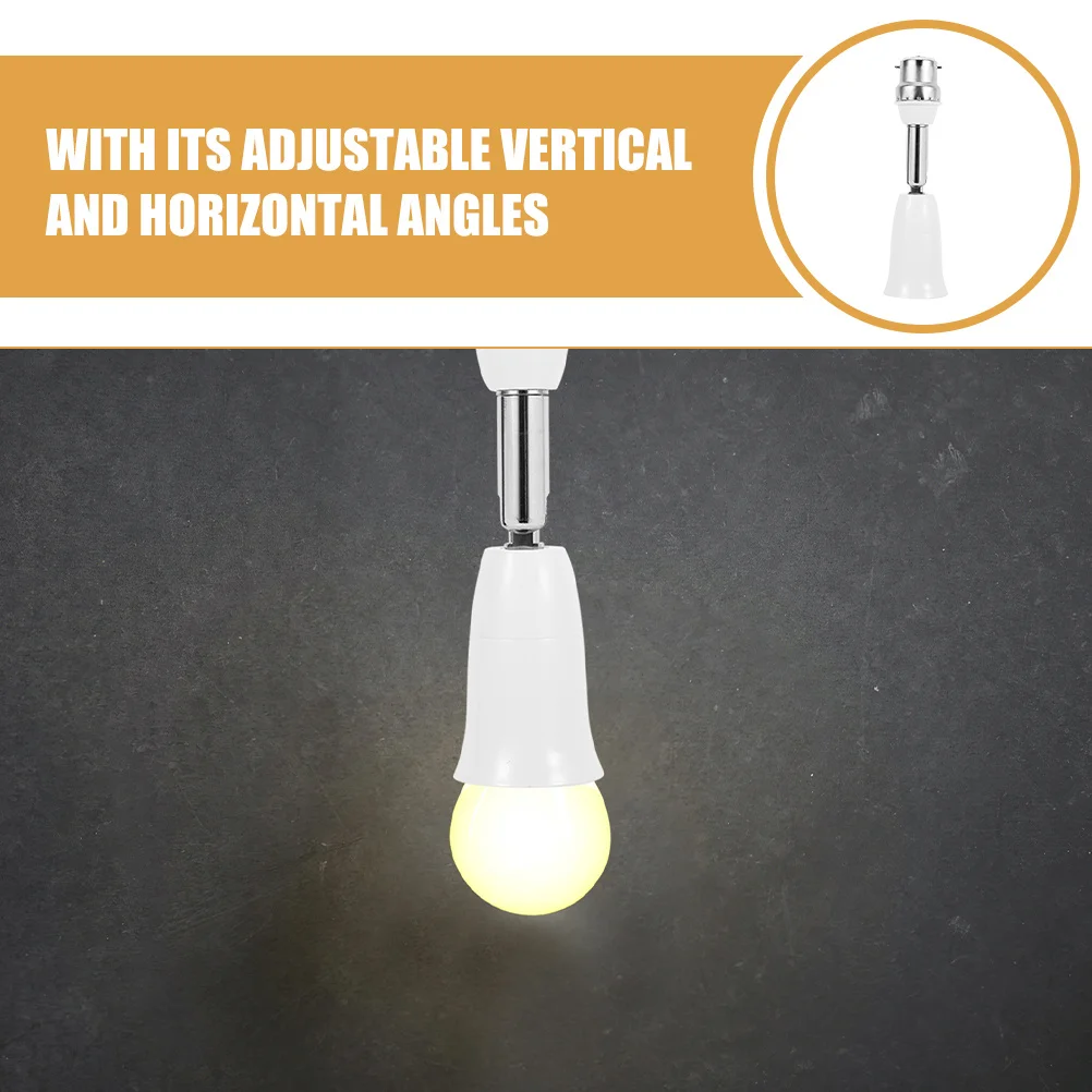 Adaptateur d'extension de douille d'ampoule E27, 2 pièces, avec Conversion B22 à E27, Support haute puissance 150W, tension 110V-250V pour intérieur et extérieur