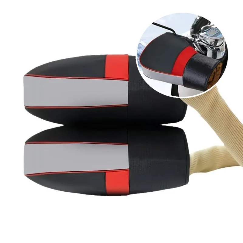 1 paar Motorrad Lenker Handschuhe Muffs Winter Radfahren Handschuh Wasserdichte Lenker Abdeckung Handschuhe Schneemobil Motorrad Handschuhe