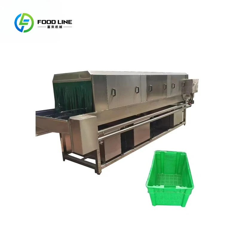 Customized High Productivity Commercial Bean Sprout Tray and Plate Wash Machine Clean Basket Wash Machine