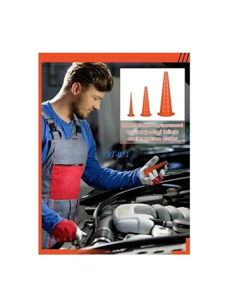 

E15A Hydraulic Oil Service Plugs Large Small Sizes Oil Resistant Stoppers Industrial Rubber Hose Cover Enduring