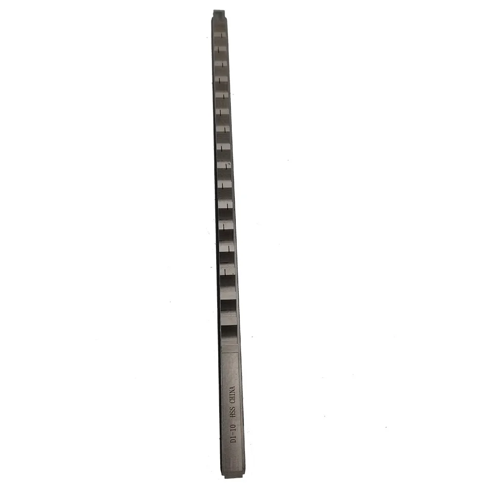 10mm D Push-Type Keyway Broach Metric Size HSS High Speed Steel & 2 Shim for CNC Router Metalworking Tool Metal Cutter