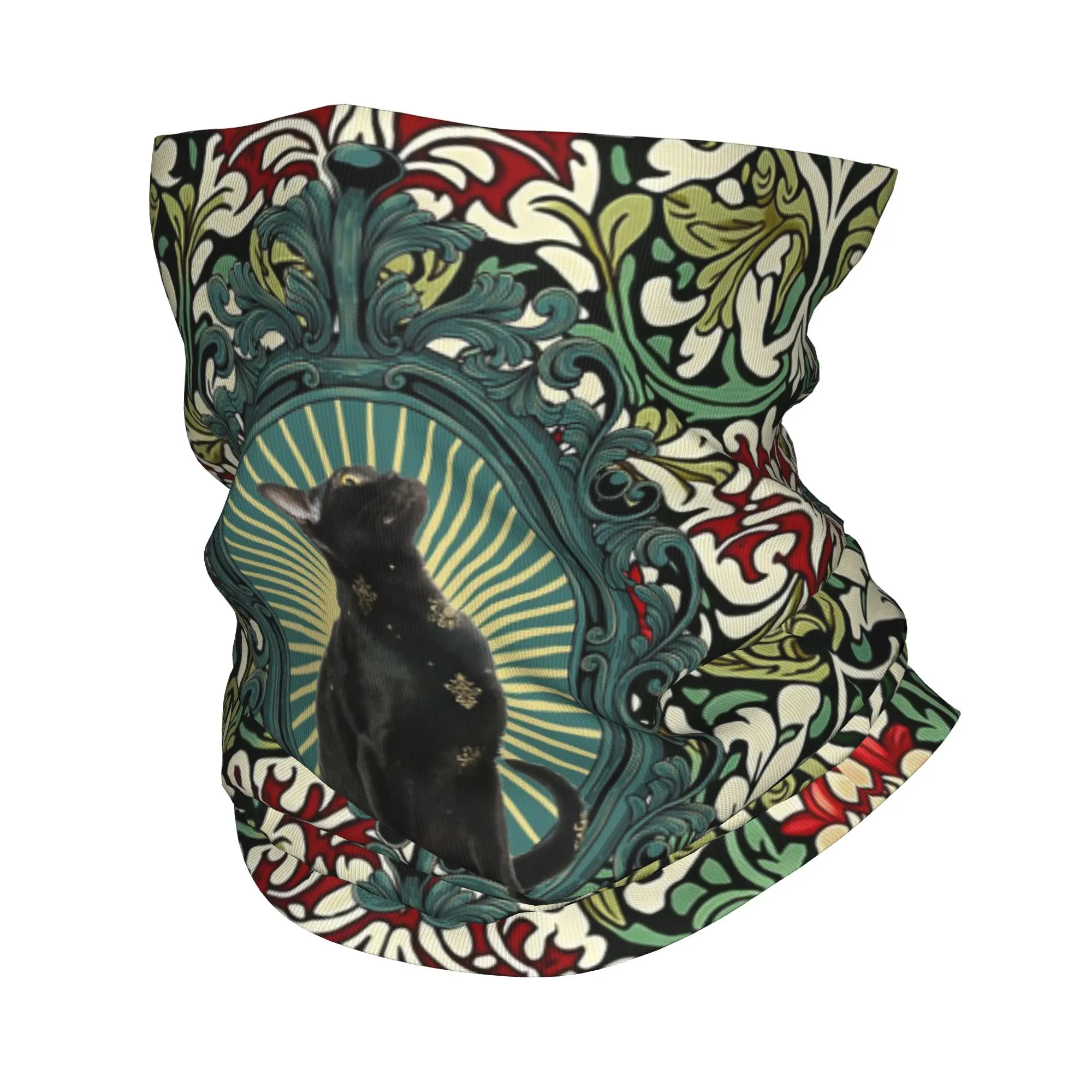 Animal Dreams Collection Bastet Egyptian Cat Goddess Ancient Bandana Neck Gaiter Printed Wrap Scarf Face Mask Running Unisex