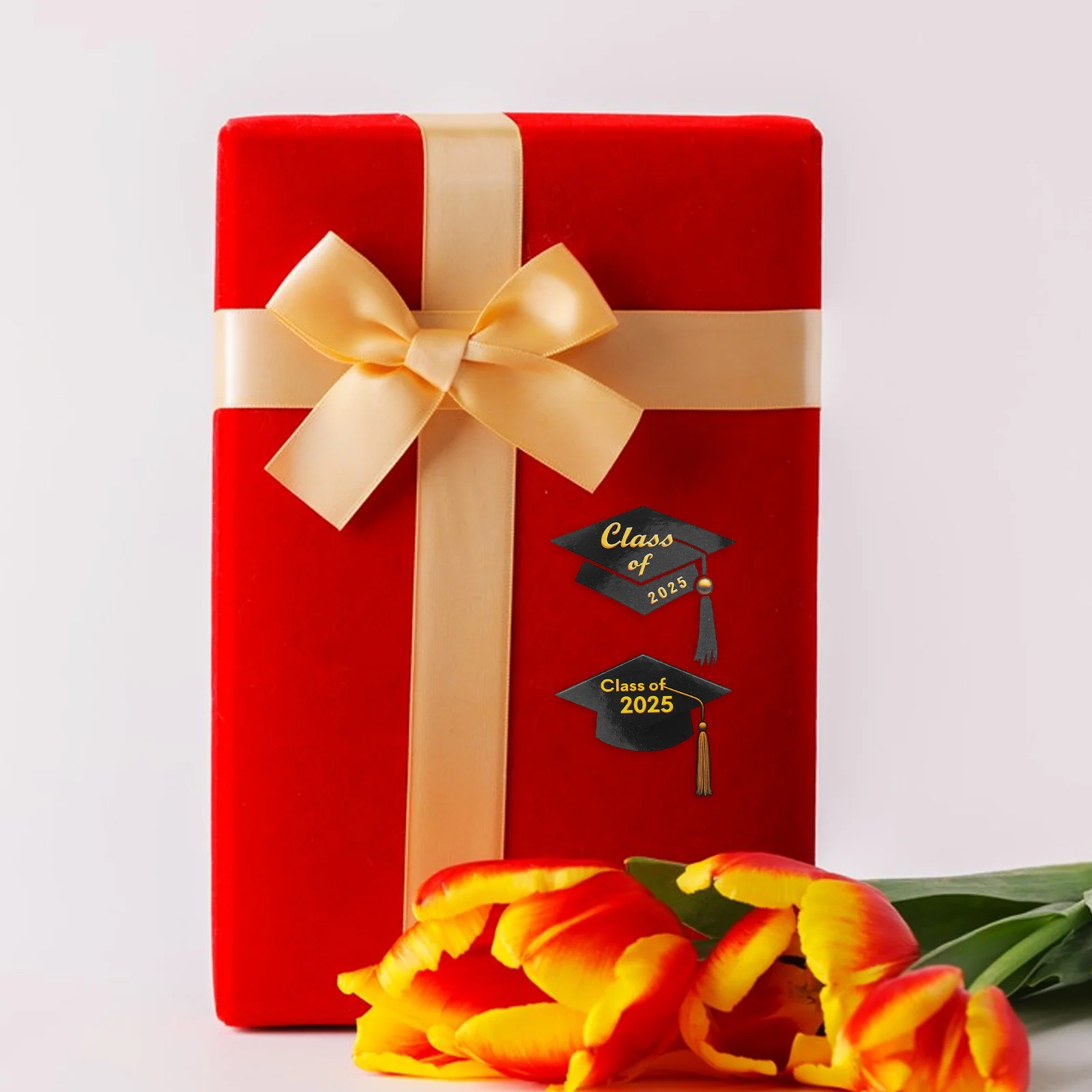 24 قطعة من ملصقات موسم التخرج ذاتية اللصق لغطاء التخرج لتزيين الحفلات وتغليف مخطط وزجاجة مياه #1