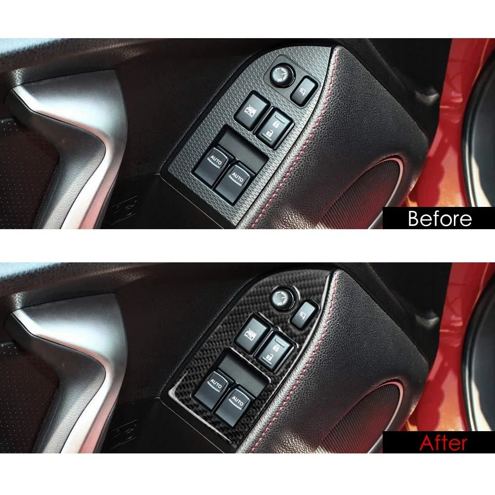 

Прочный для Subaru BRZ Toyota 86 13-17, кнопка подъема окна, накладка, наклейки