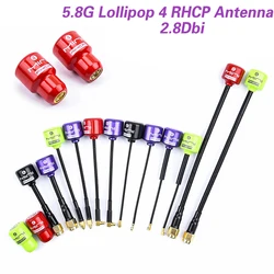 5.8G BlackSheep / Lollipop 4 RHCP Antenna High Gain 2.8Dbi FPV Transmitter/Receiver SMA/RP-SMA/MMCX/UFL for RC FPV Racing