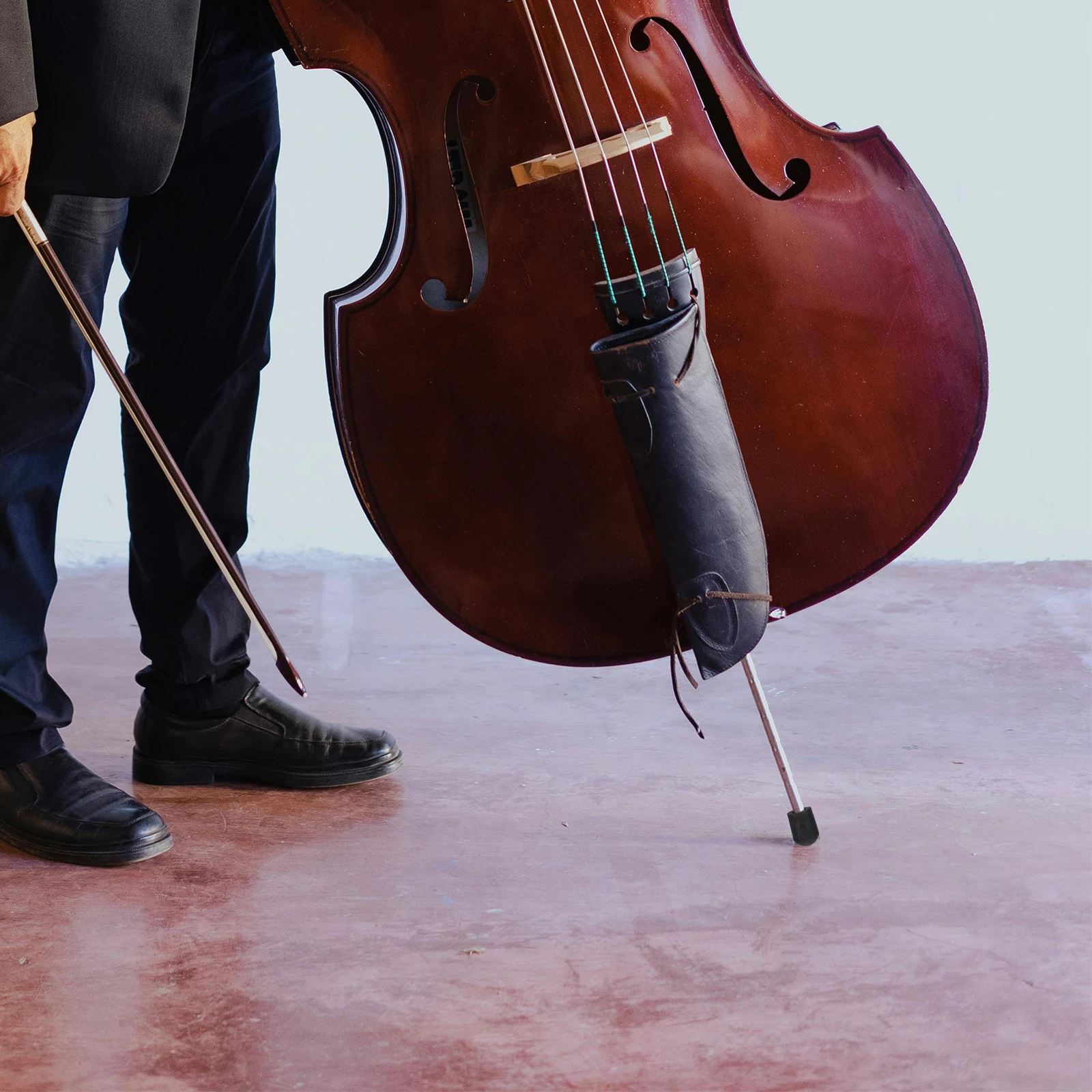 

5 Pcs Double Bass Endpin Stopper Rubber Tip Anti-slip Pad Black Tail Column Accessories Enhance Resonance Protect