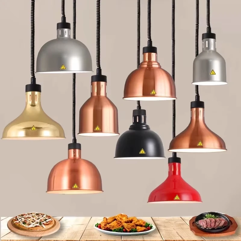 

Heating Pendant Light 275W Kitchens Restaurant Electric Heating Lamp Kitchen Food Insulation Chandeliers Lighting Fixture