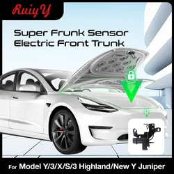 For Tesla Model 3 Y S X Highland 2025 Electric Suction Front Trunk Closer Power Frunk Electric Soft Closing Automatic Lock